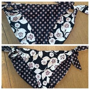 Kate Spade Reversible Floral and Geometric Bikini Bottom